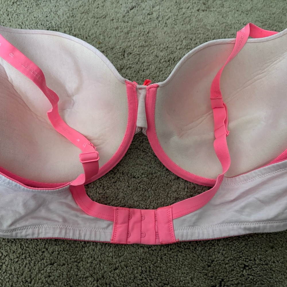 Victoria's Secret Pink and White Bra